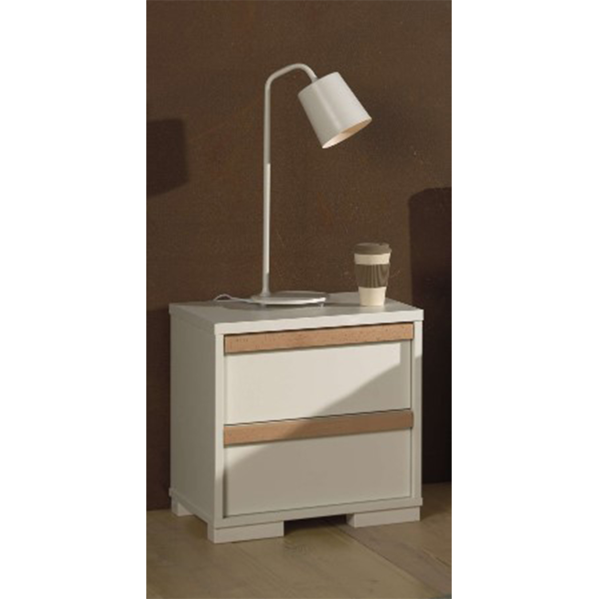 Vipack_london_chevet_2_tiroirs_blanc_ambiance