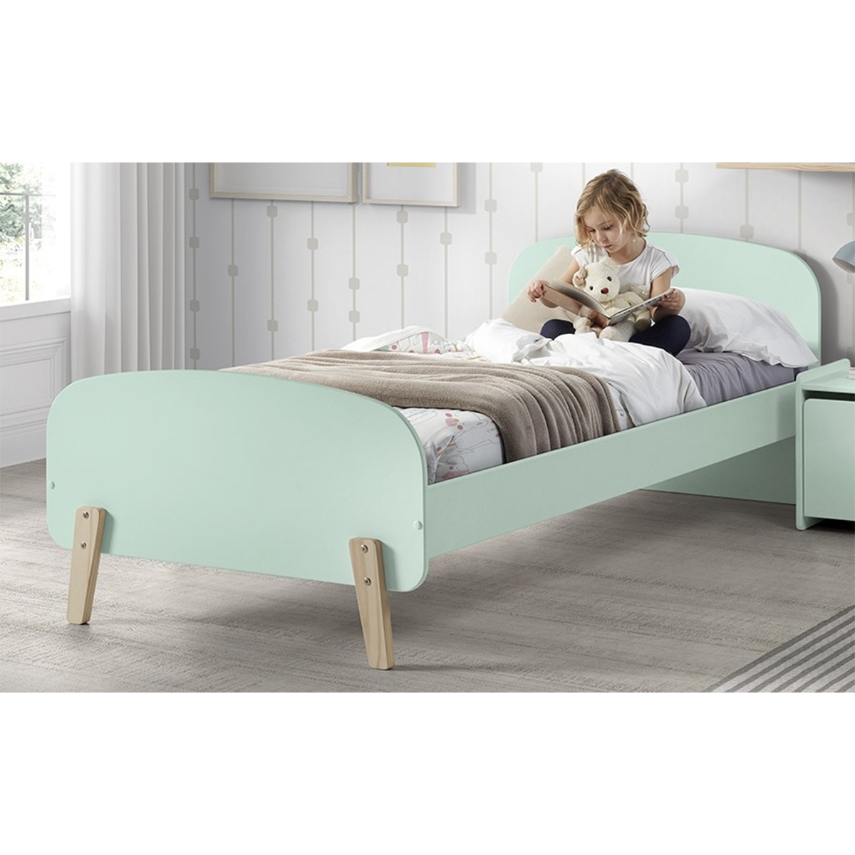 Vipack_kiddy_lit_90X200_vert_menthe_ambiance_1