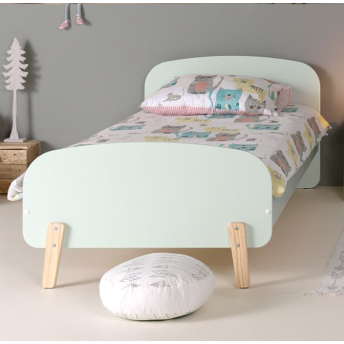 Vipack_kiddy_lit_90X200_vert_menthe_ambiance