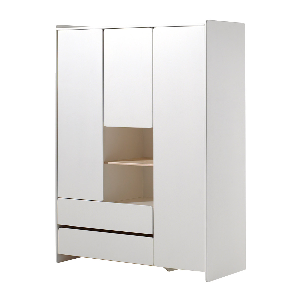 Armoire 3 portes Vipack Kiddy - Blanc