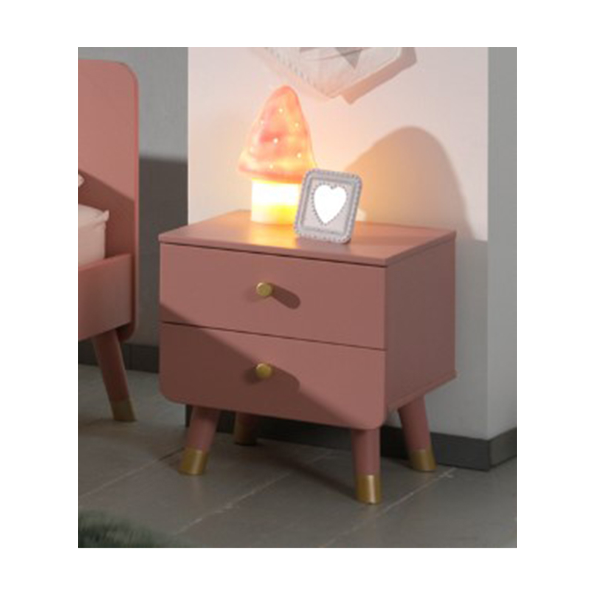 Vipack_billy_chevet_2_tiroirs_rose_ambiance