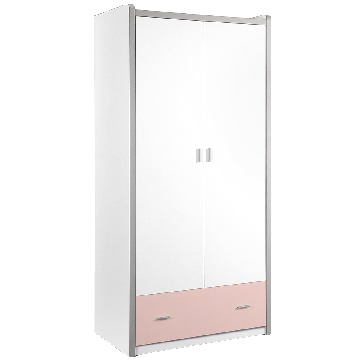 Armoire 2 portes Vipack Bonny - Rose