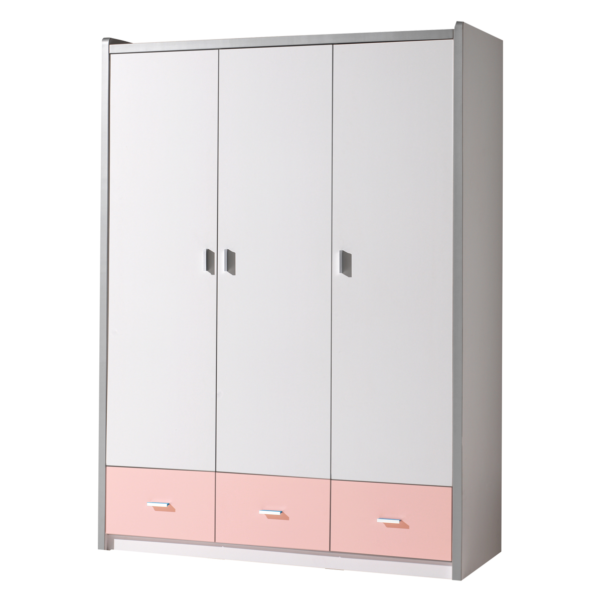 Vipack_bonny_armoire_3_portes_rose