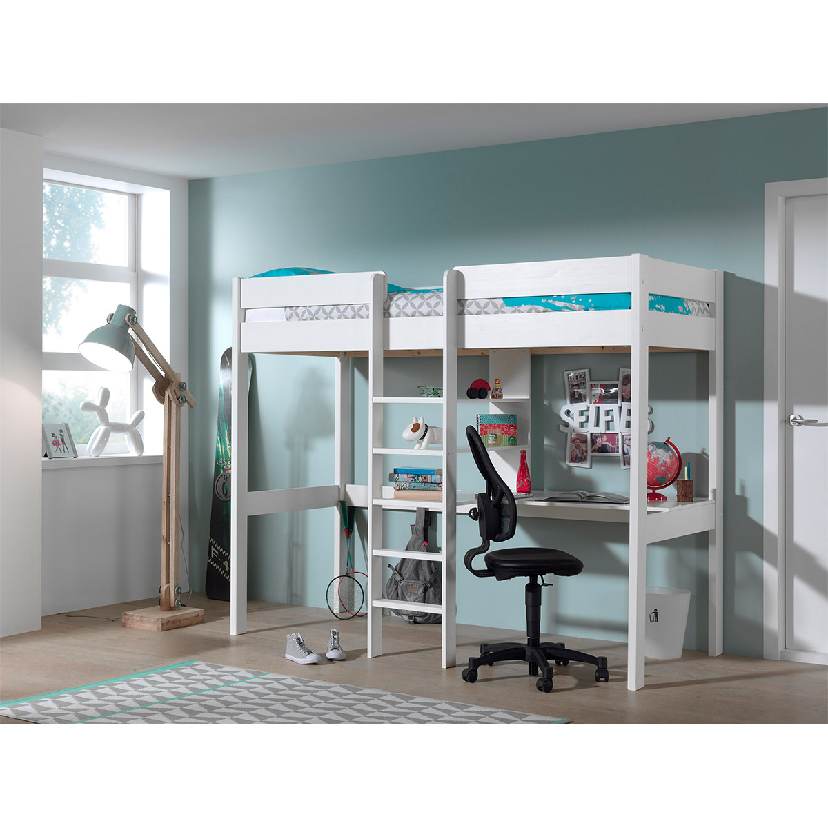 Vipack_Pino_lit_mezzanie_90x200_bureau_blanc_ambiance