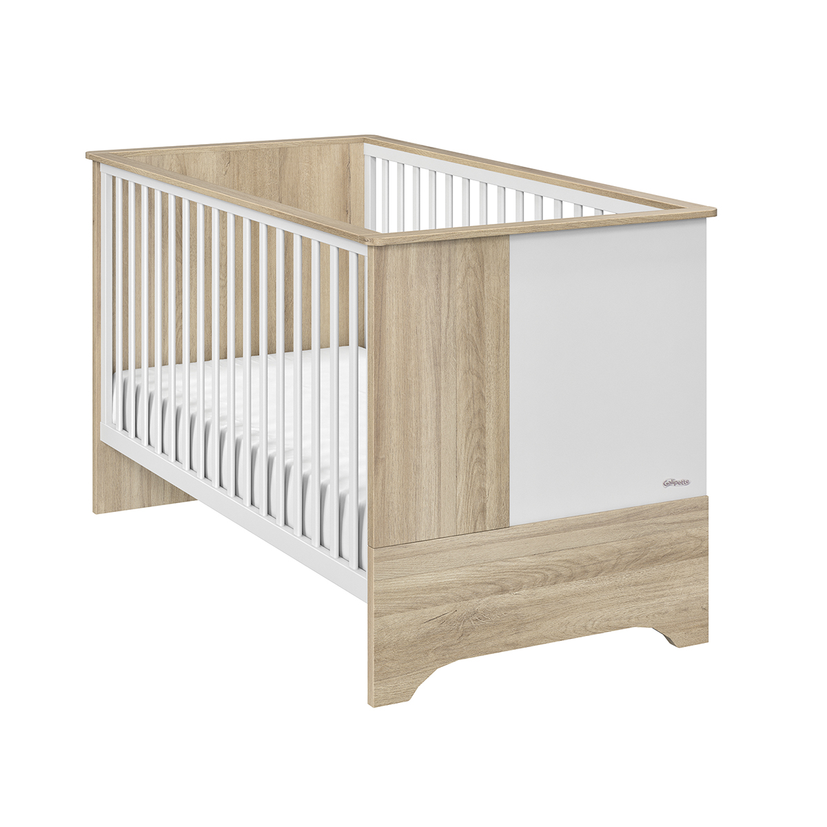 Chambre Complete Lit Evolutif 70x140 Commode 3 Tiroirs Et Armoire 3 Portes Galipette Sacha Chene Et Blanc Packs Chambre Complete Tendresse De Bebe