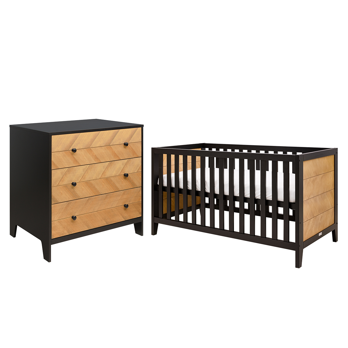 Avis et commentaires de Lit bébé 60x120 et Commode à langer Vox Vintage -  Bois - Packs/Lit - Commode - tendresse de bébé