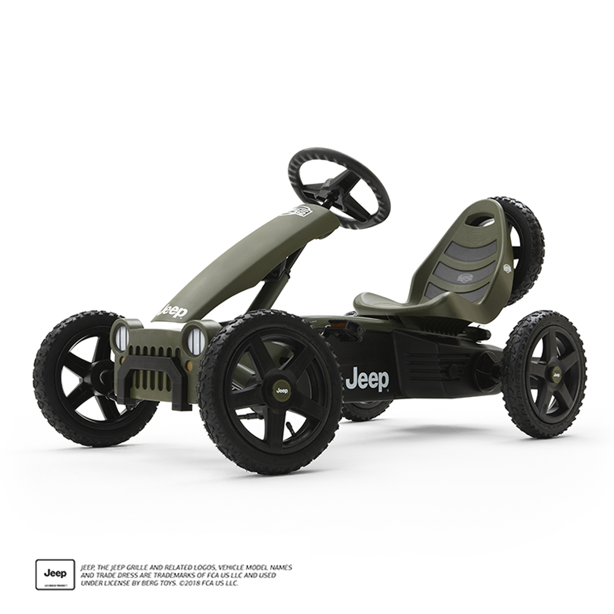 Jeep Adventure pedal go-kart left side