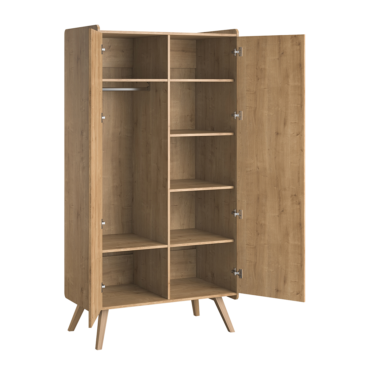 Chambre complète bébé avec lit 120x60cm, commode à langer et armoire 2  portes - BABYPRICE - Blanc - Kiabi - 547.50€