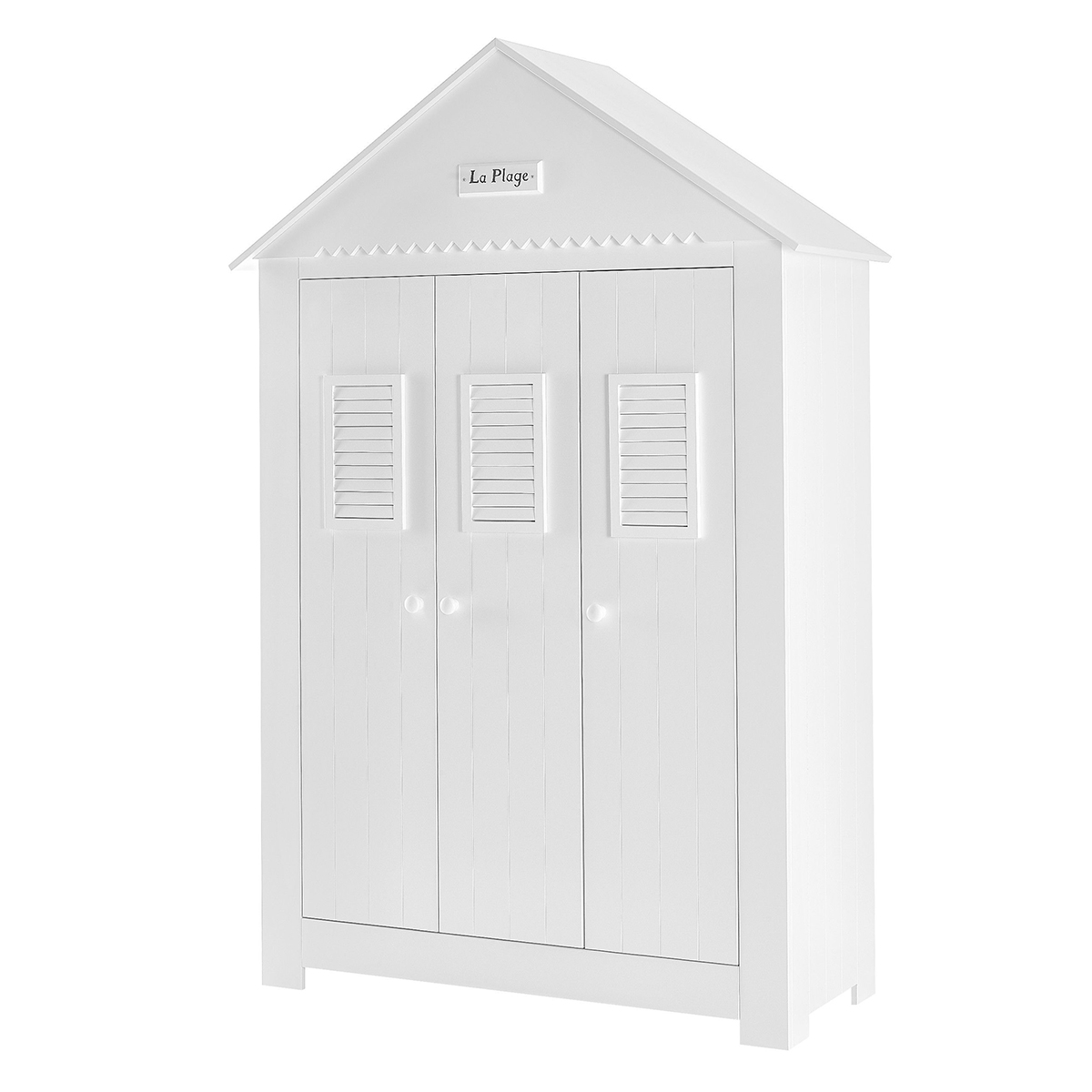 Armoire 3 portes Pinio Marsylia MDF - Blanc