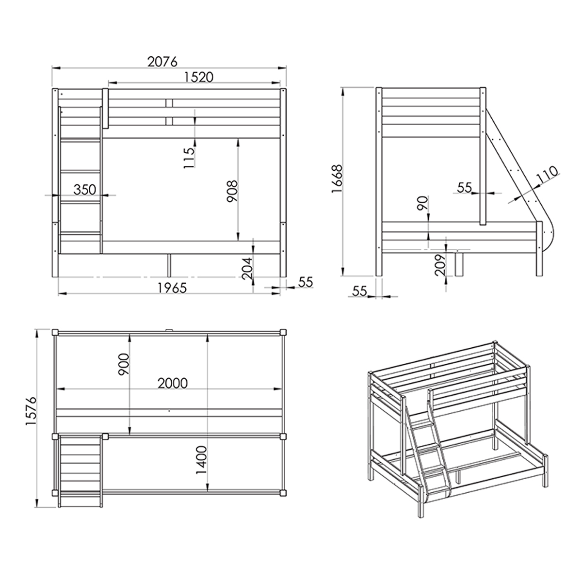 PISBMA_vipack_pino_lit_superpose_dimensions