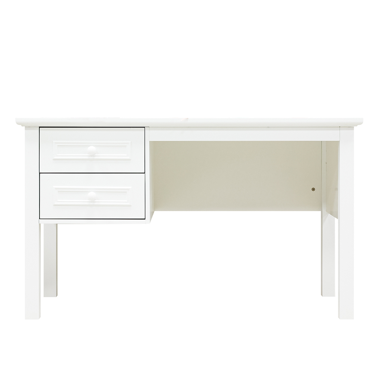 Bureau 2 tiroirs Bopita Charlotte - Blanc