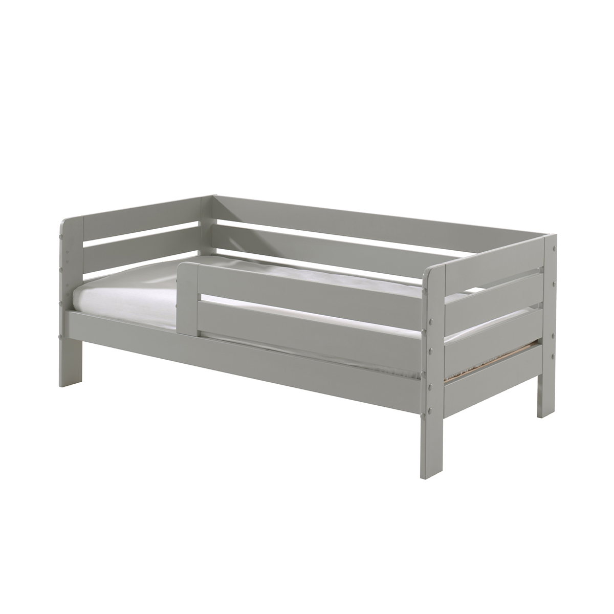 Lit 70x140 sommier inclus Vipack Ted - Gris