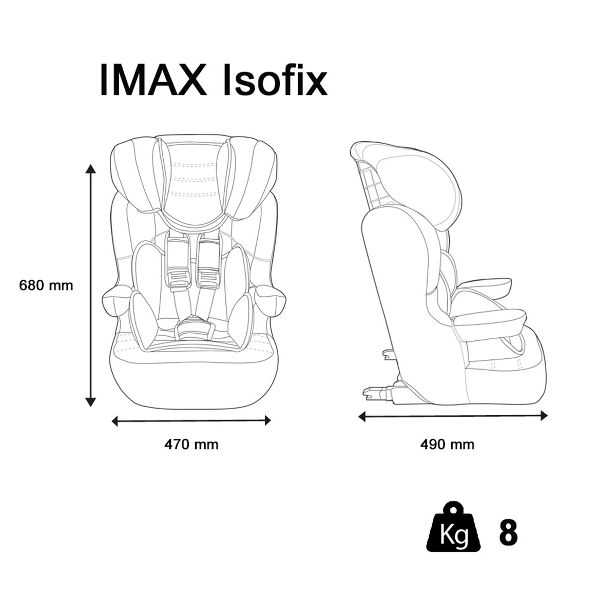 Siège auto ISOFIX 9-36kg Nania Imax - Fabriqué en France - Disney Luxe ...
