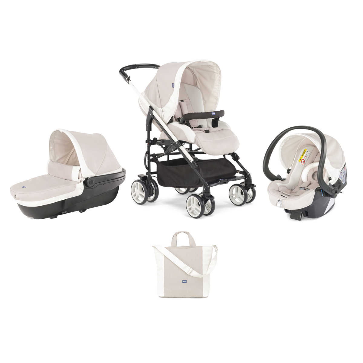 Poussette chicco trio beige online