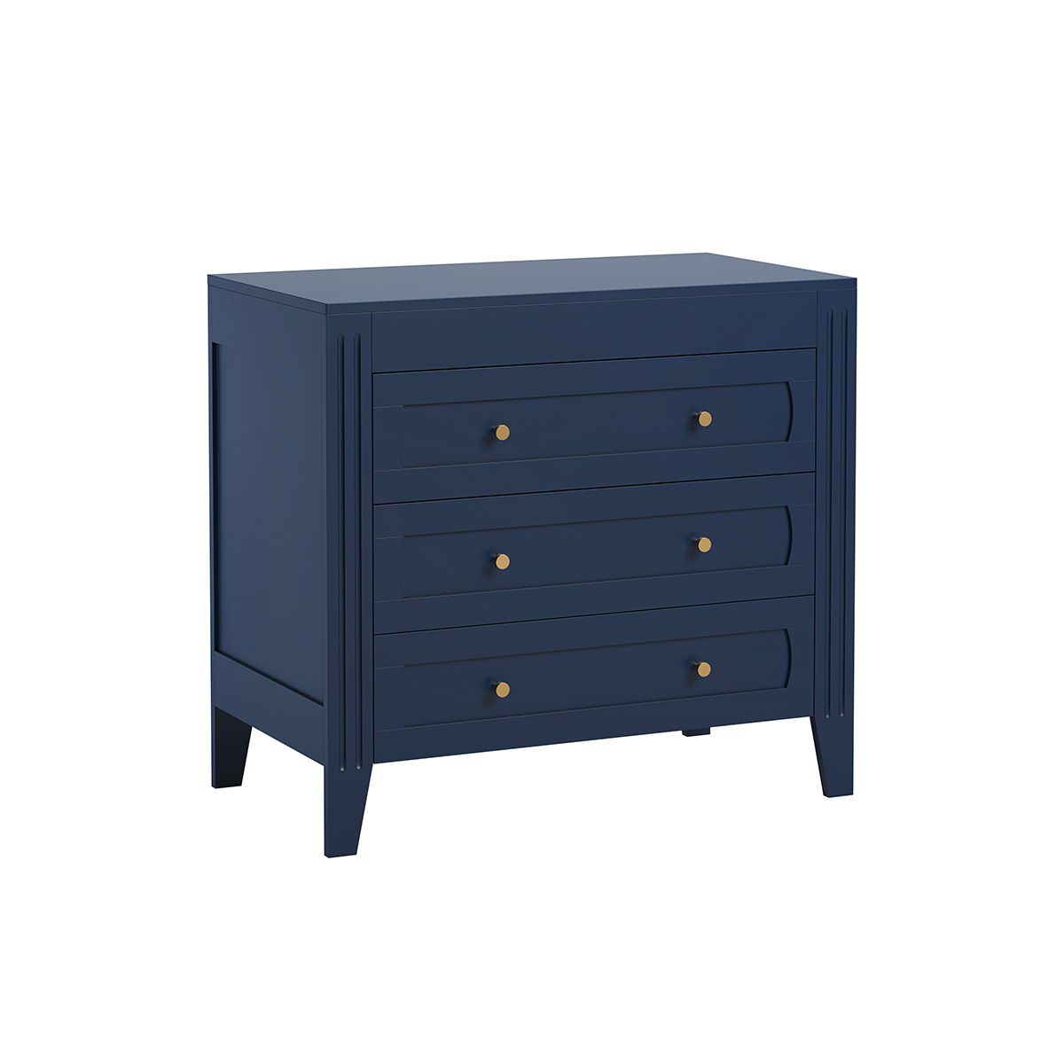 Commode 3 tiroirs Vox Milenne - Bleu