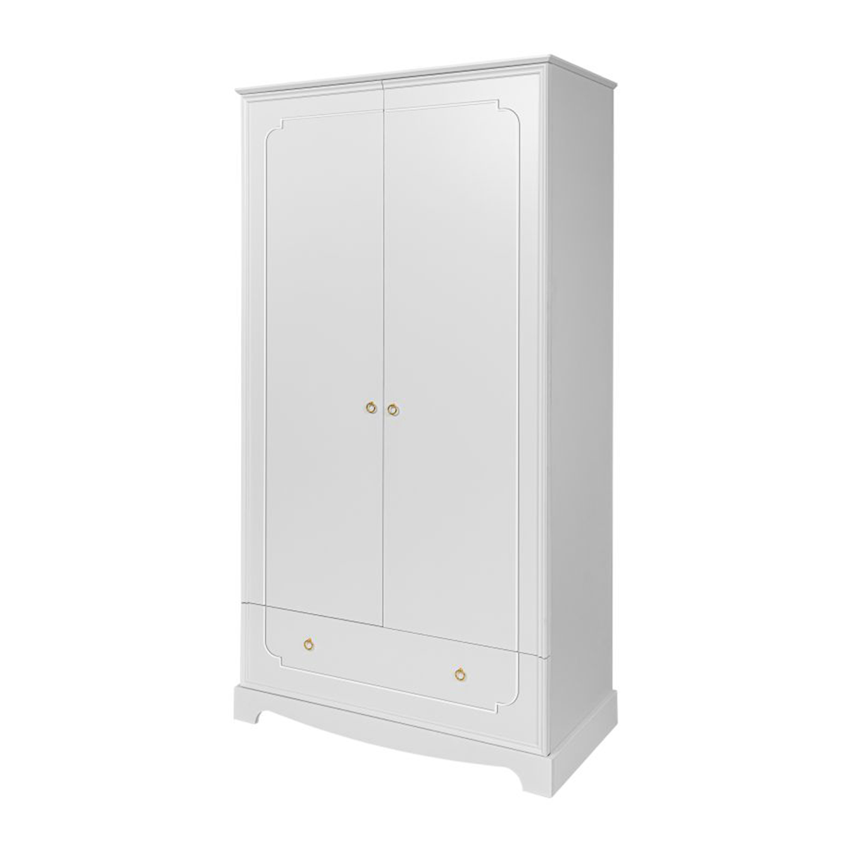 Armoire 2 portes 1 tiroir Bellamy Royal Blanc Rangements/Armoire