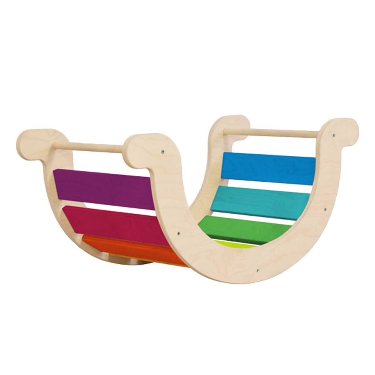 Balançoire d\'équilibre pour enfant Yupee - Multicolore et bois