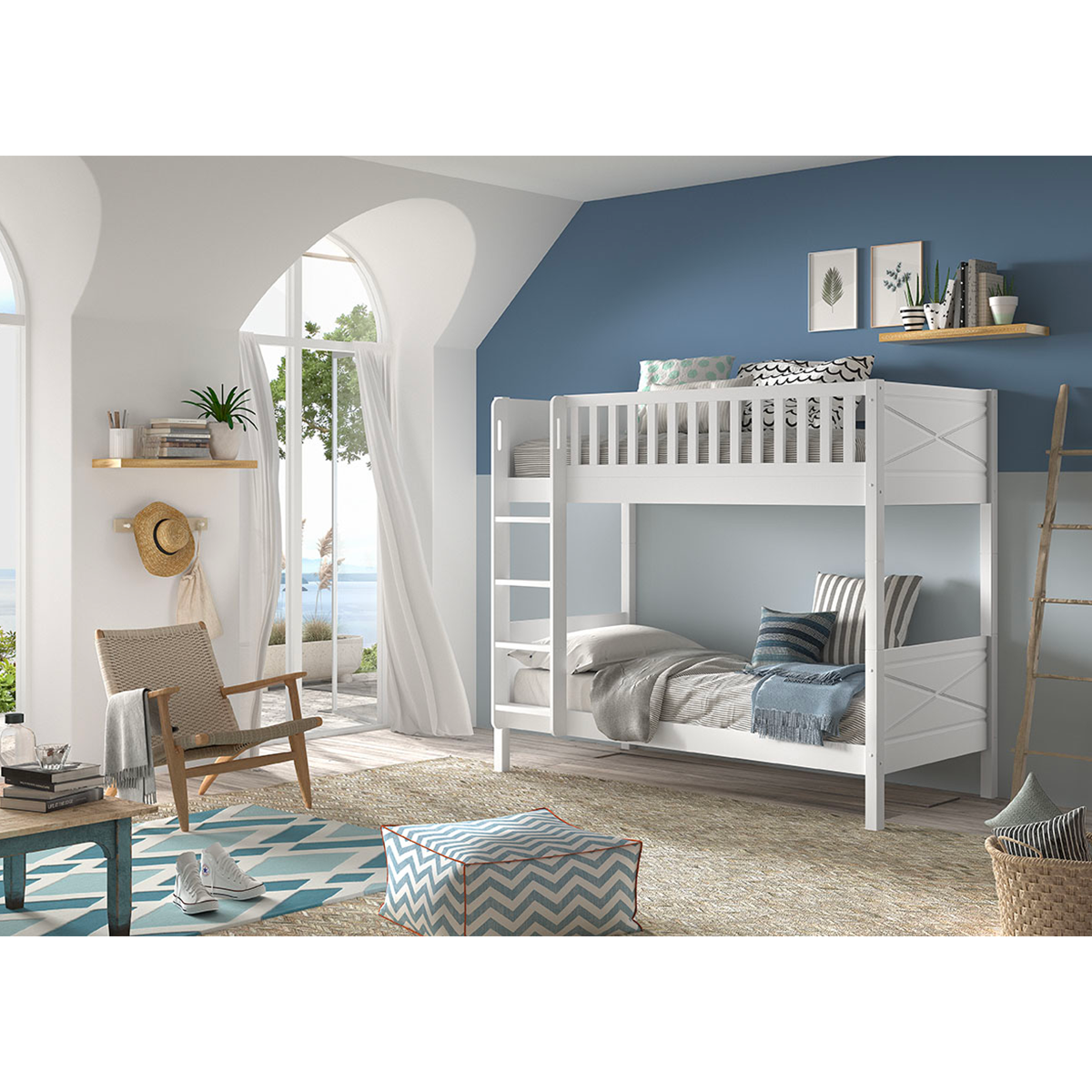 vipack_scott_blanc_lit-double_échelle-droite_ambiance_01