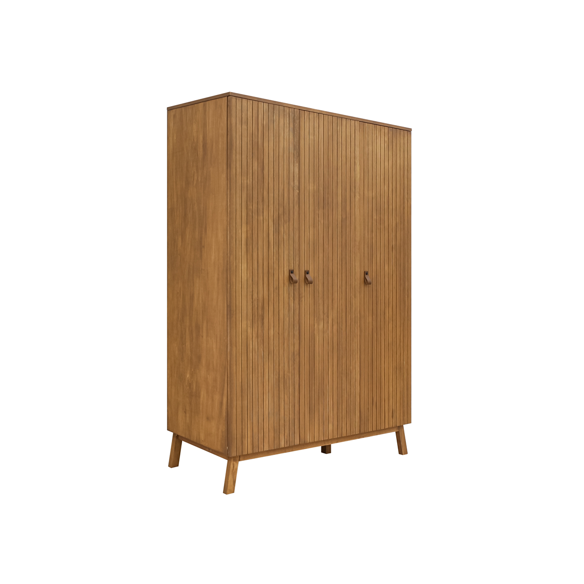 Armoire 3 portes Bopita Senna - Bois de rose