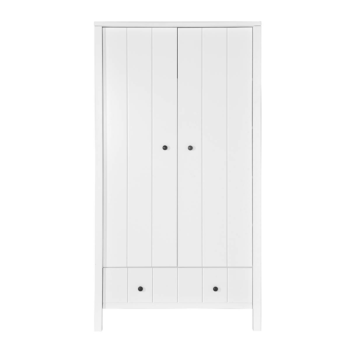 Armoire 2 portes 1 tiroir Novelies Allpin Blanc Rangements/Armoire