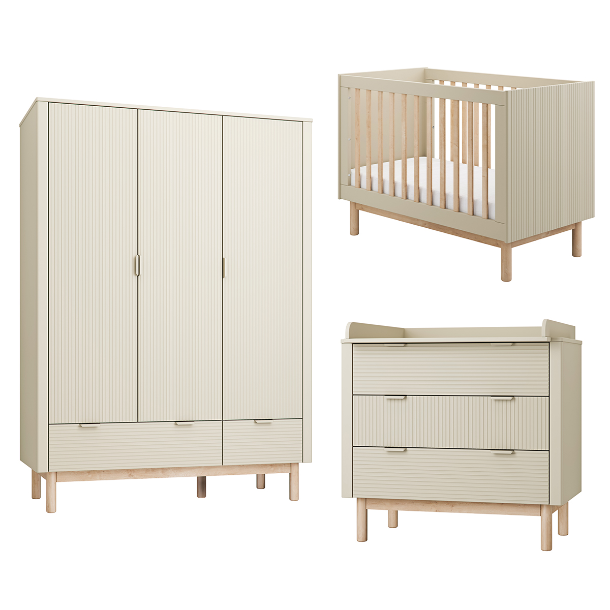 Pinio_Miloo_beige_chambre_lit_60x120_armoire_3portes