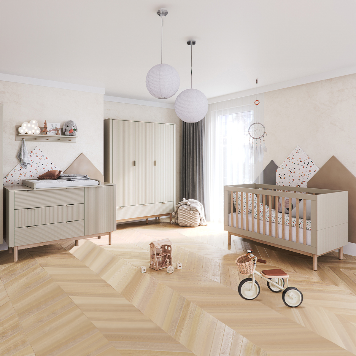 Pinio_Miloo_beige_chambre_commode_1porte_armoire_3portes