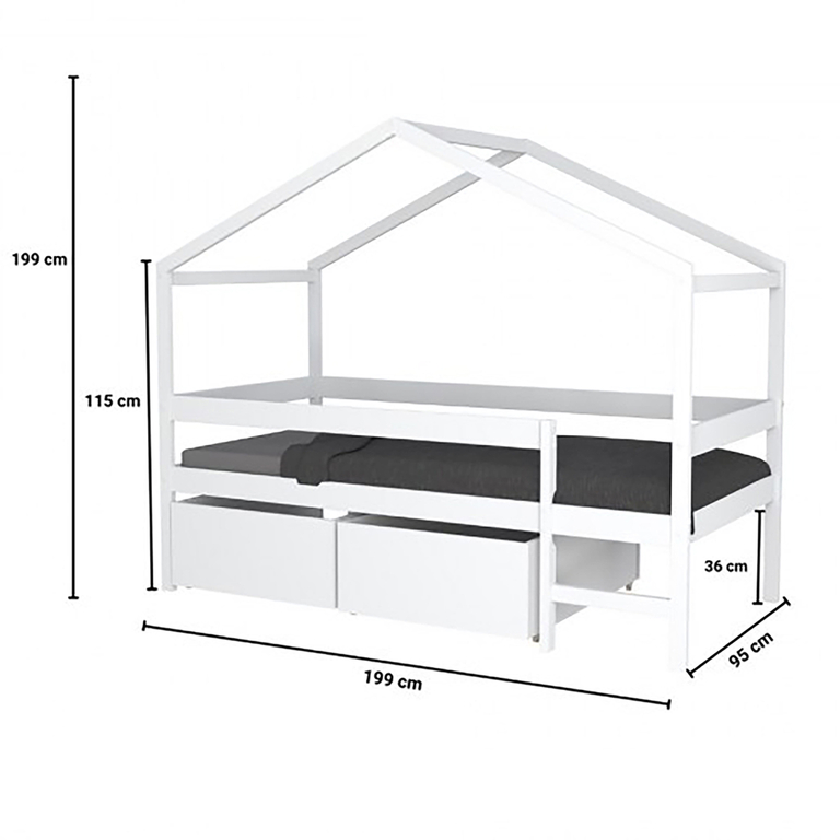 weber-penny-blanc-lit-cabane-tiroirs-dimensions
