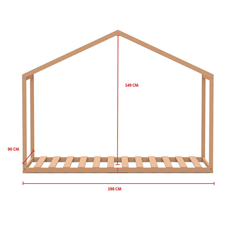 weber-gloria-bois-lit-cabane-dimensions
