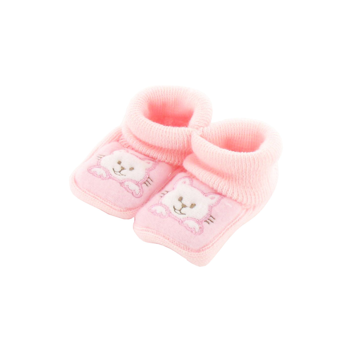 Chaussons_0_3_Mois_Rose_Chaton