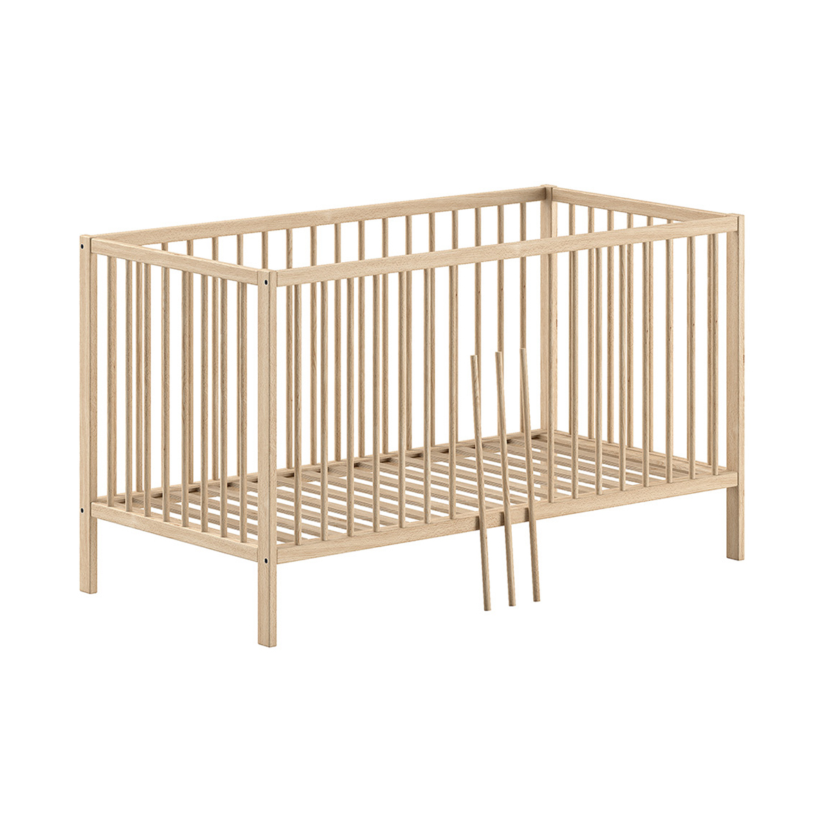 Lit évolutif 70x140 sommier inclus Vipack Meryl - Bois