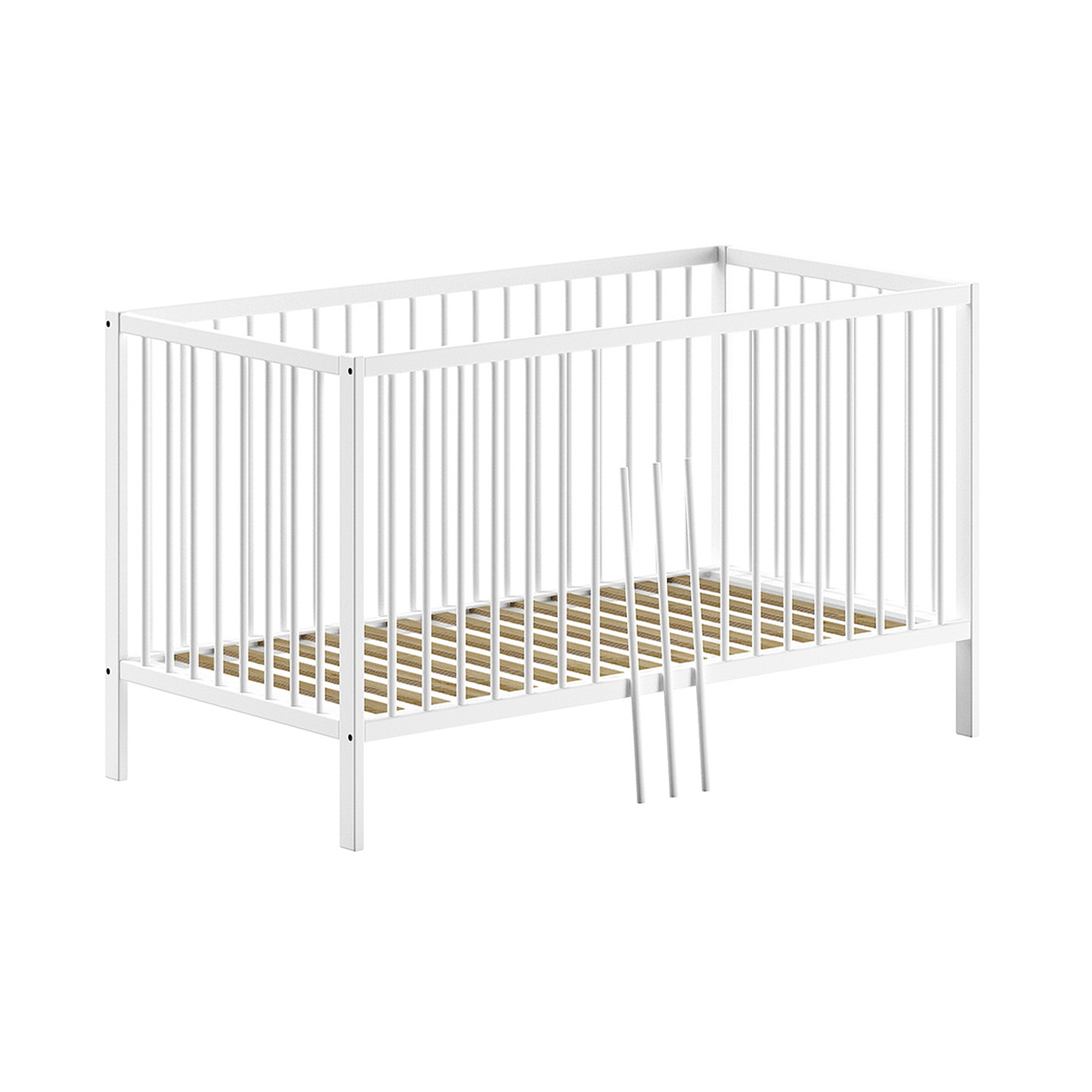 Lit évolutif 70x140 sommier inclus Vipack Meryl - Blanc