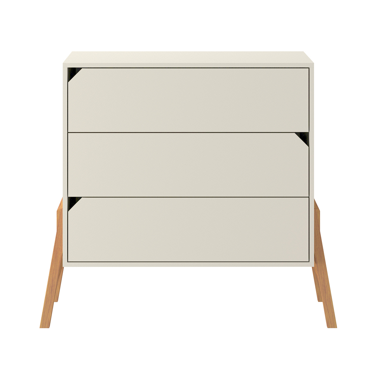 Commode 3 tiroirs Bellamy Lotta - Cachemire