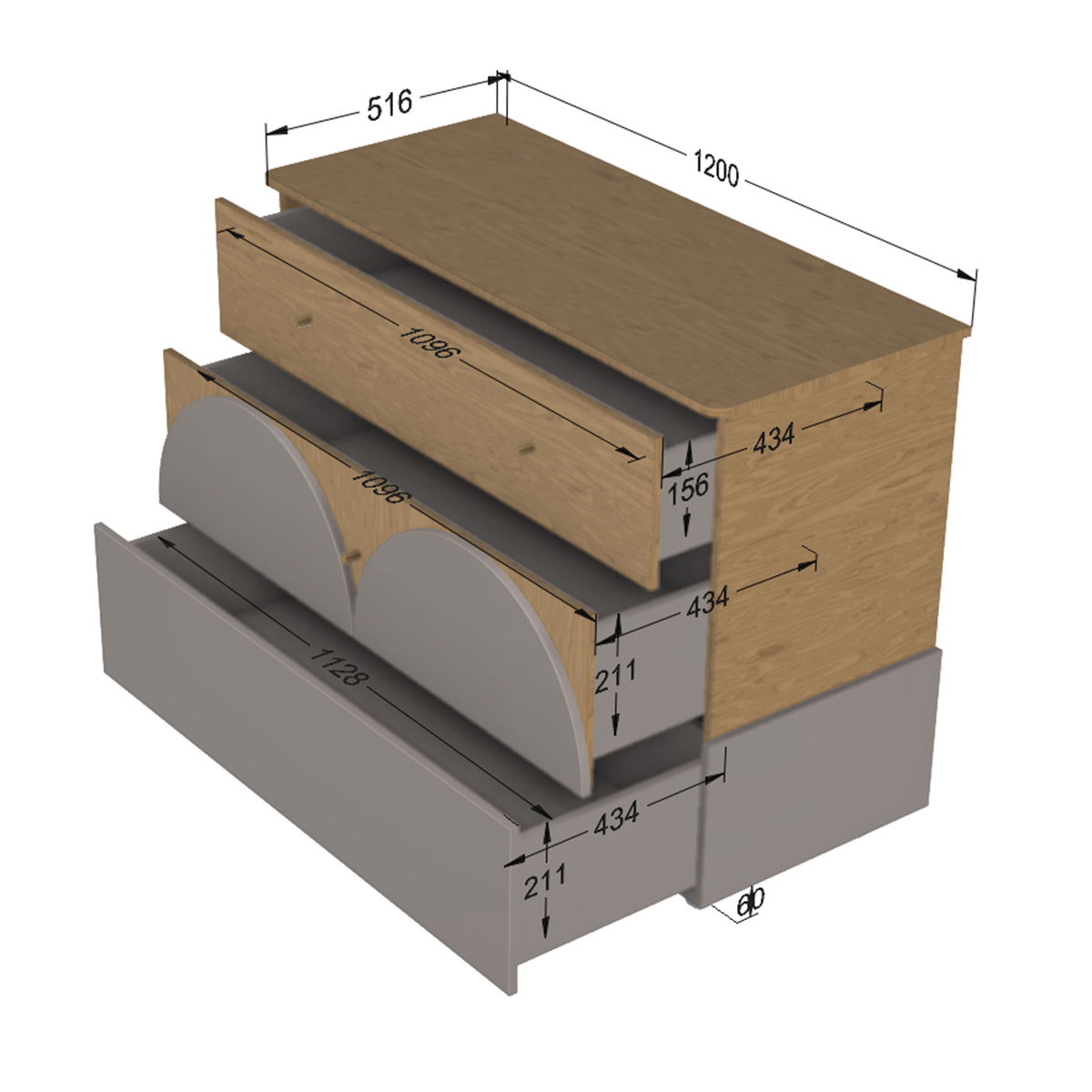 Woodluck_Bloom_bois_blanc_commode_dimensions