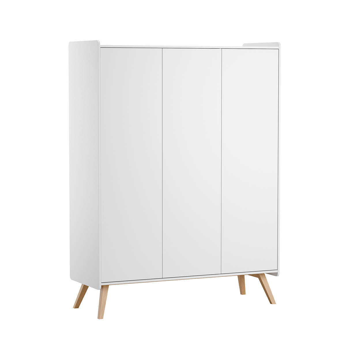 Armoire 3 portes Vox Vintage - Blanc et Bois