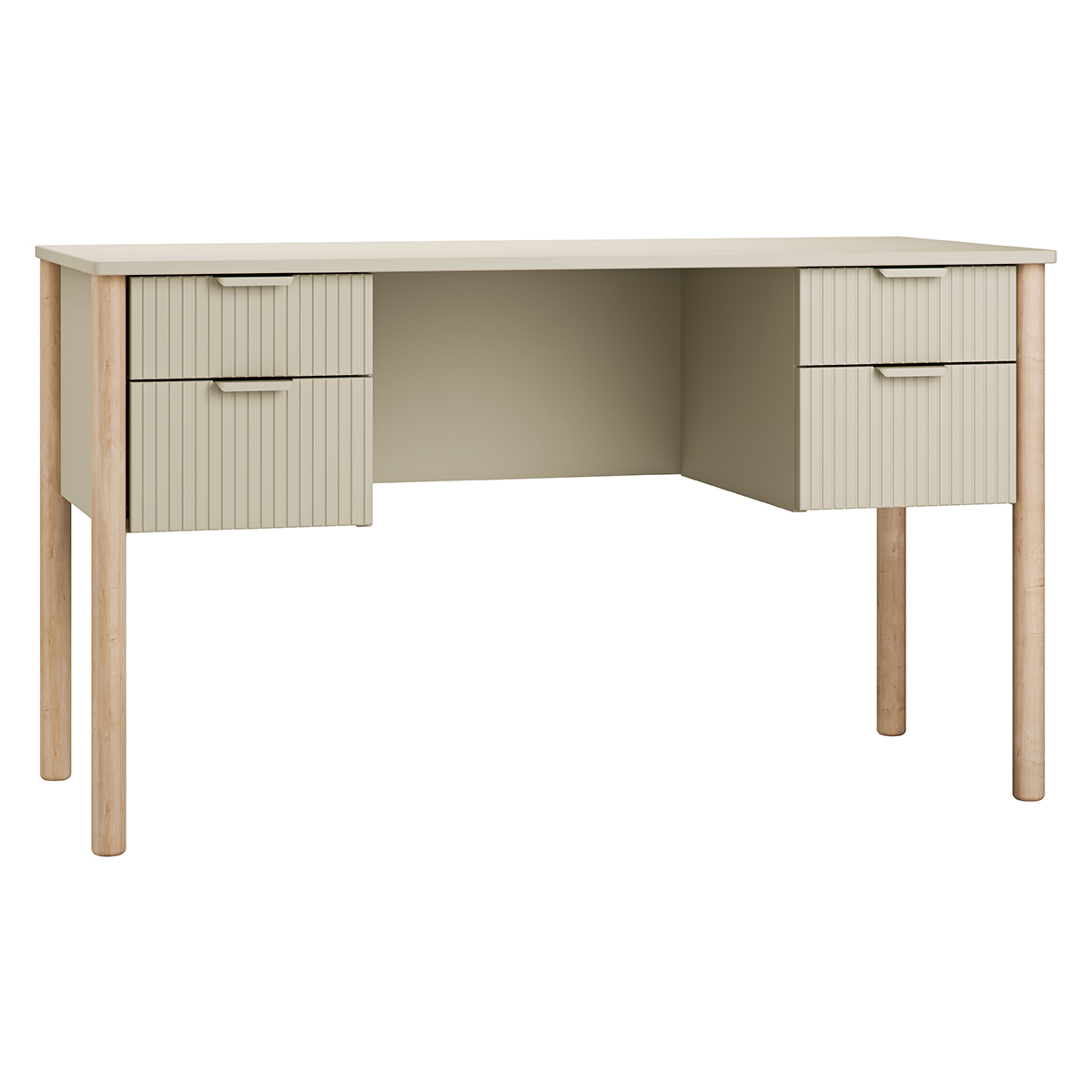 Bureau 4 tiroirs Pinio Miloo - Champagne
