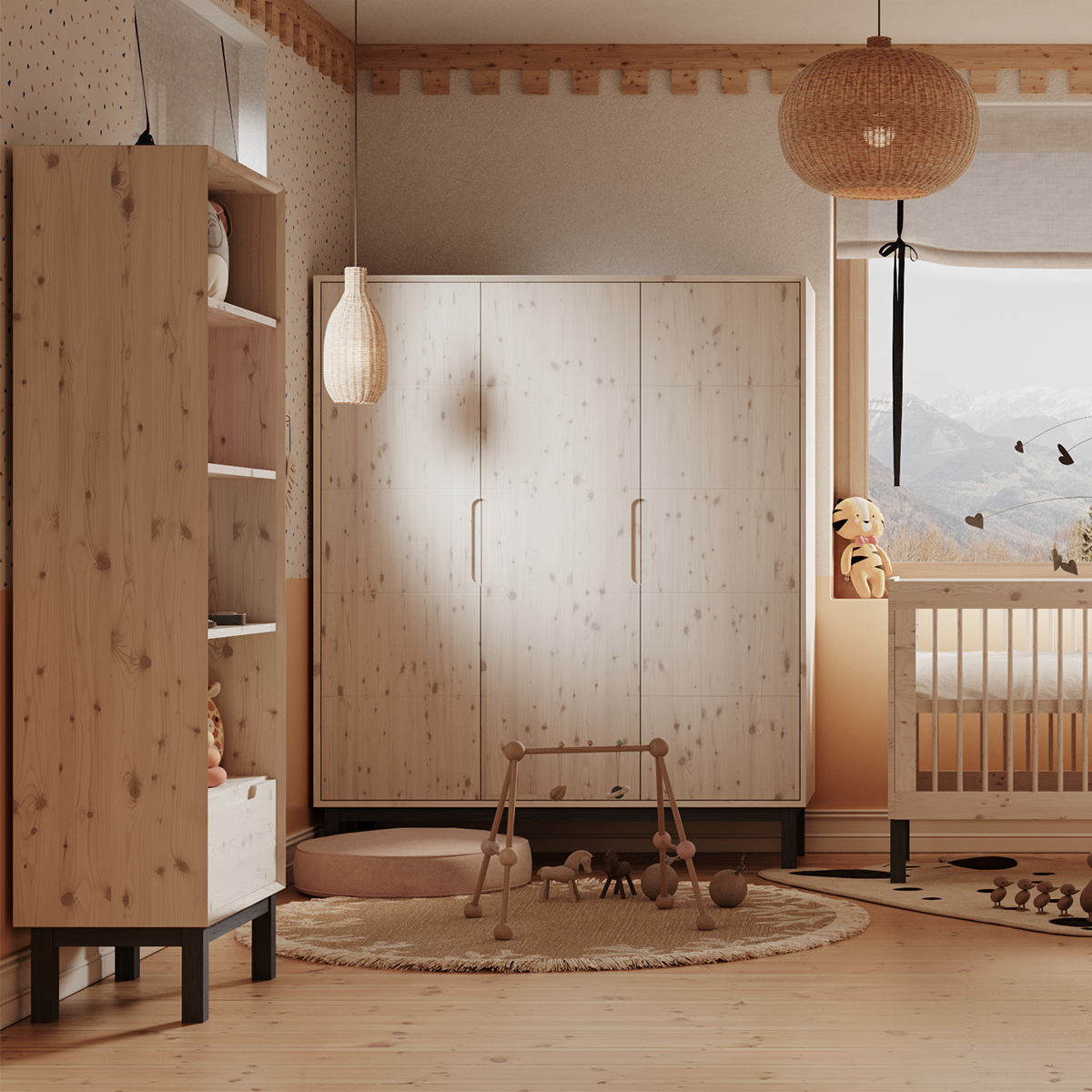 Pinio_Country_bibliotheque_armoire_3portes