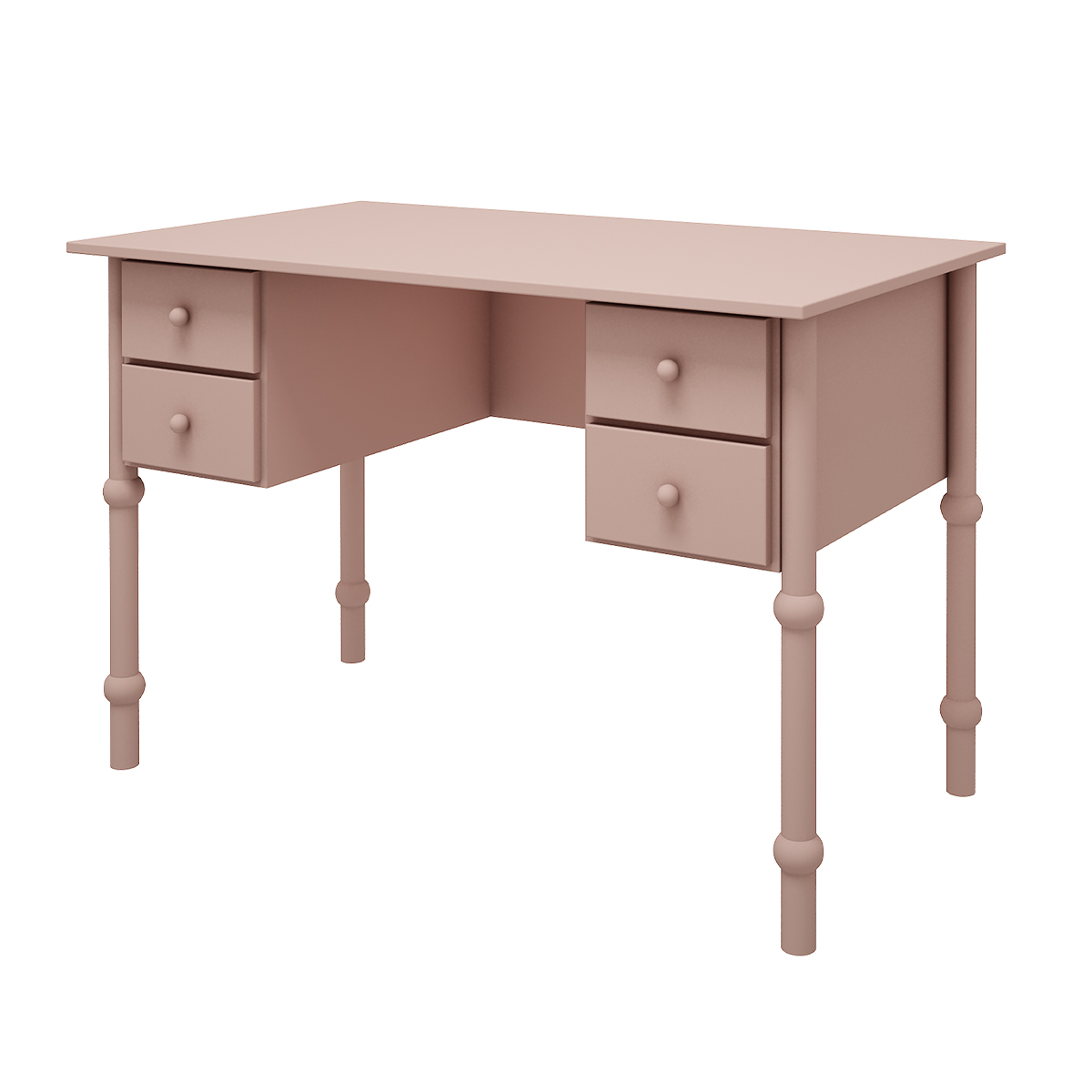 Bureau 4 tiroirs Wood Luck Babushka - Rose