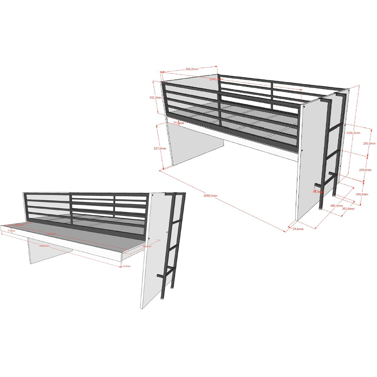 Vipack_Sam_lit_mi_hauteur_dimensions