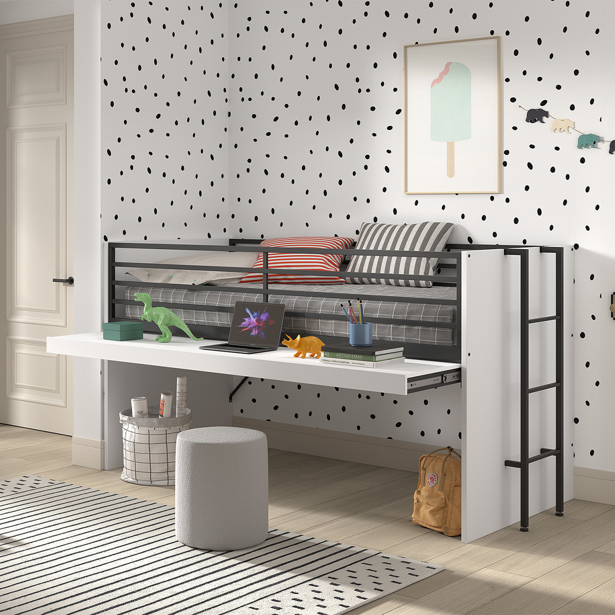 Vipack_Sam_blanc_lit_mi_hauteur_4