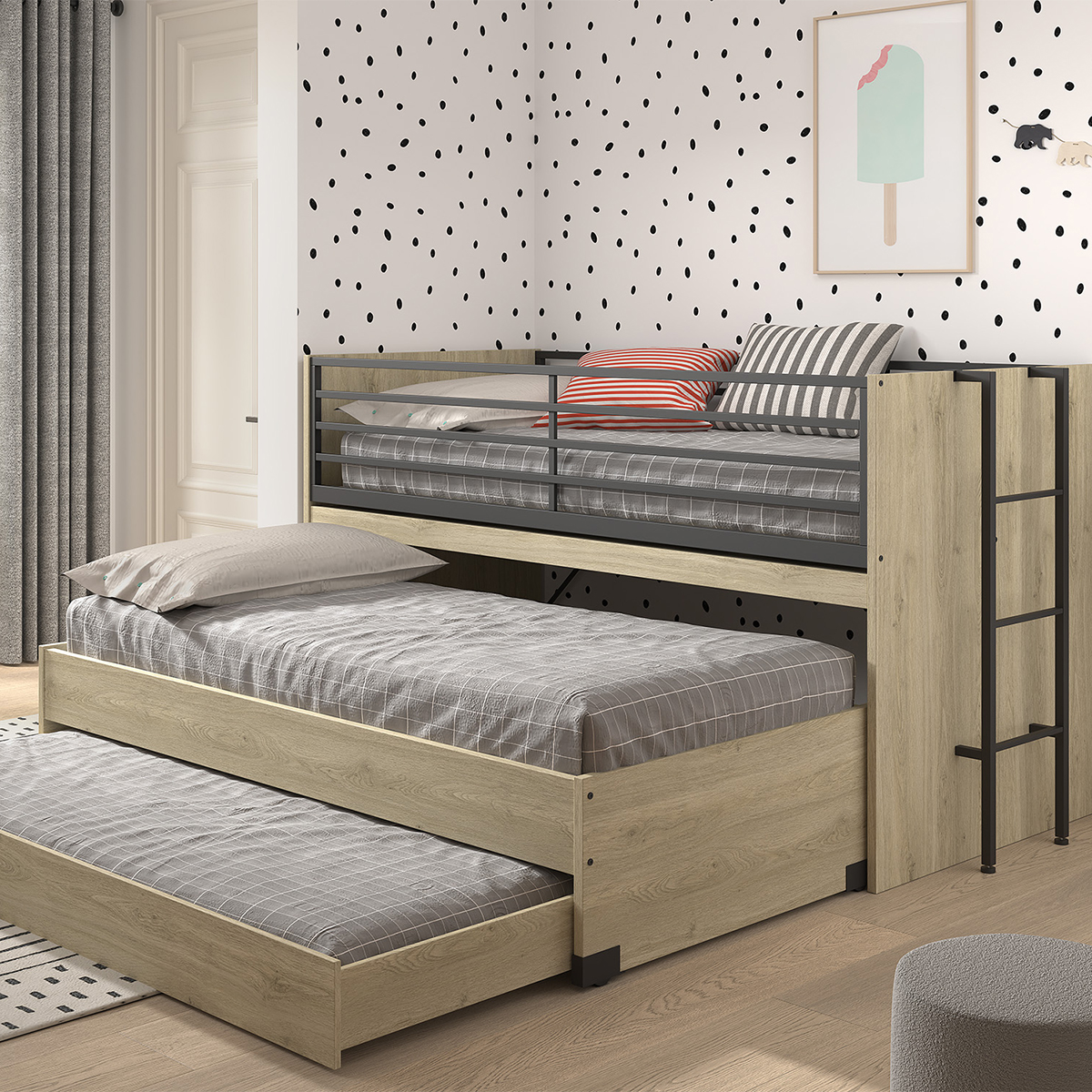Vipack_Sam_bois_lit_mi_hauteur_tiroirs_4