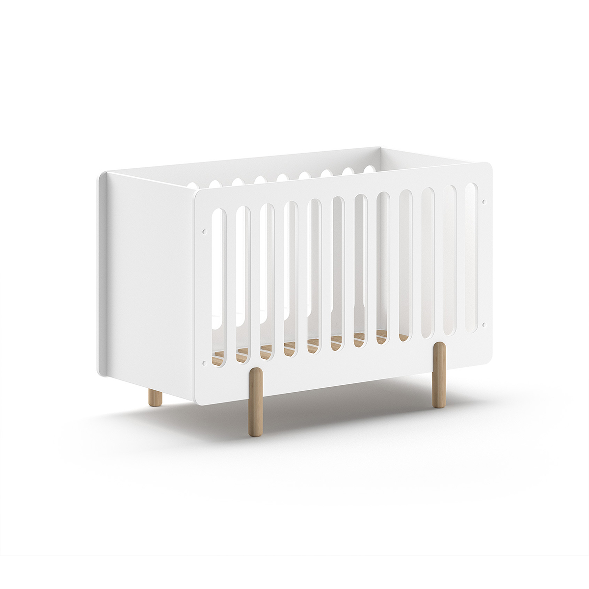 Lit bébé 60x120 Vipack Smile - Blanc