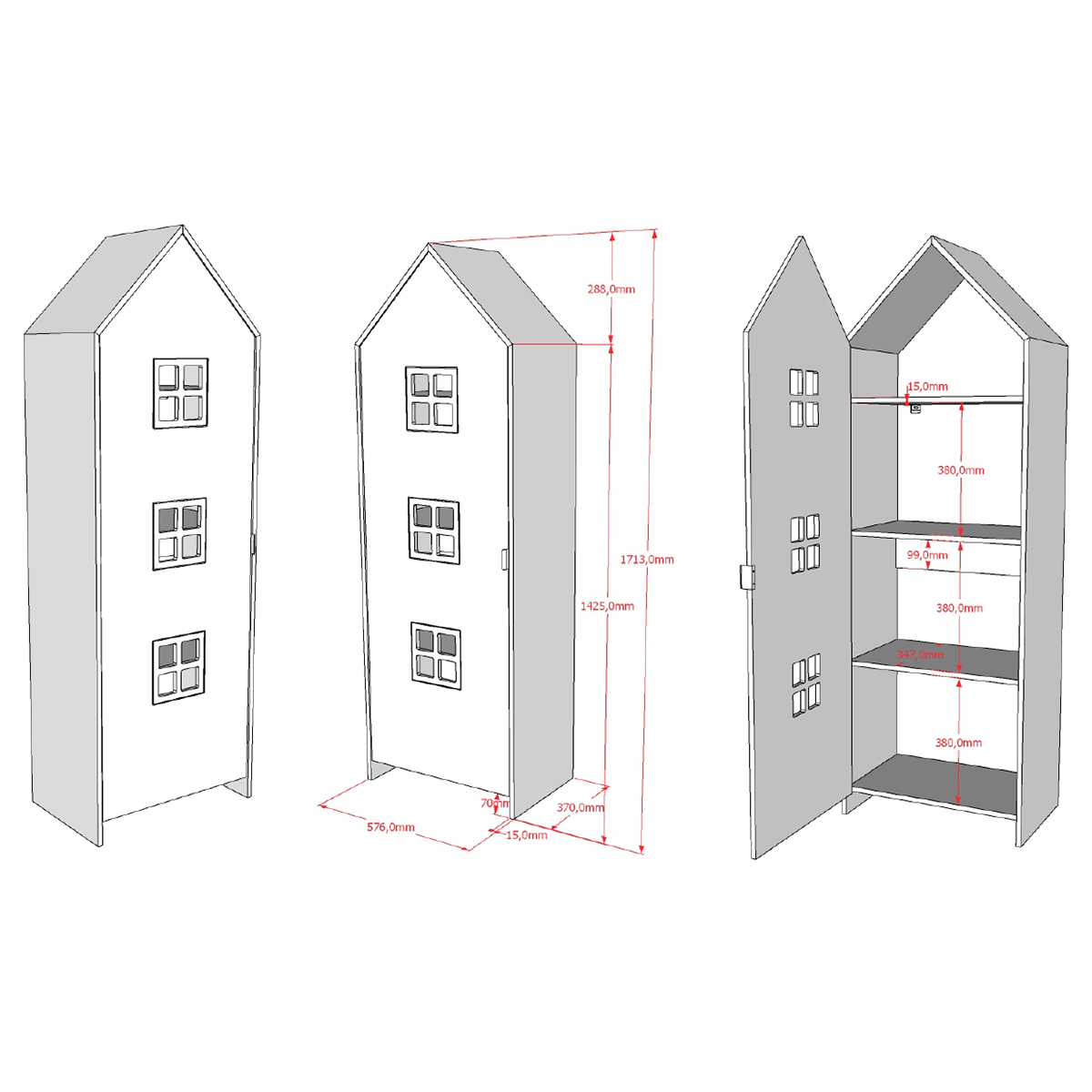 Vipack_Bruges_blanc_armoire_dimensions