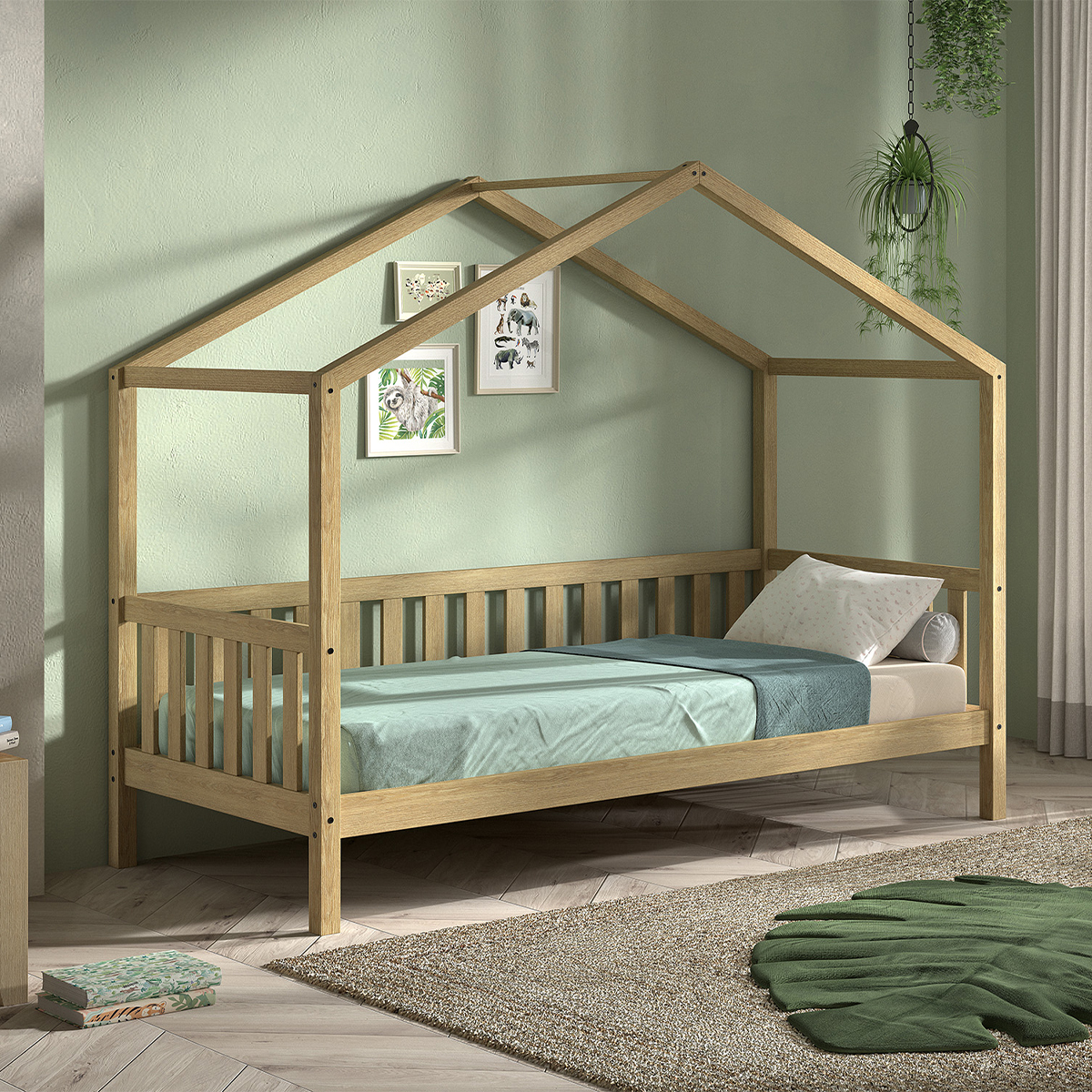 Vipack_Dallas_bois_lit_cabane_90x200_2