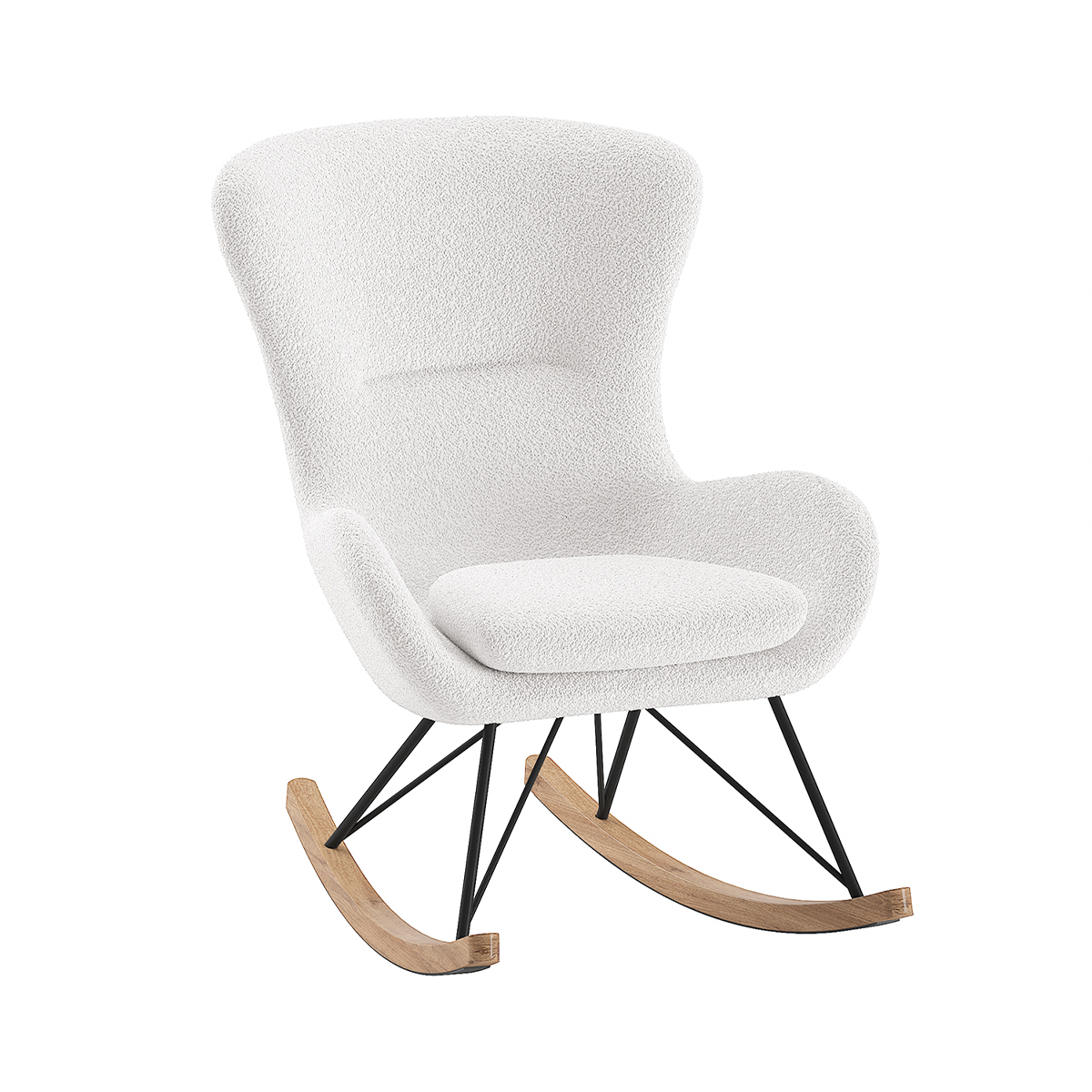 Fauteuil à bascule Vipack Rocky - Blanc