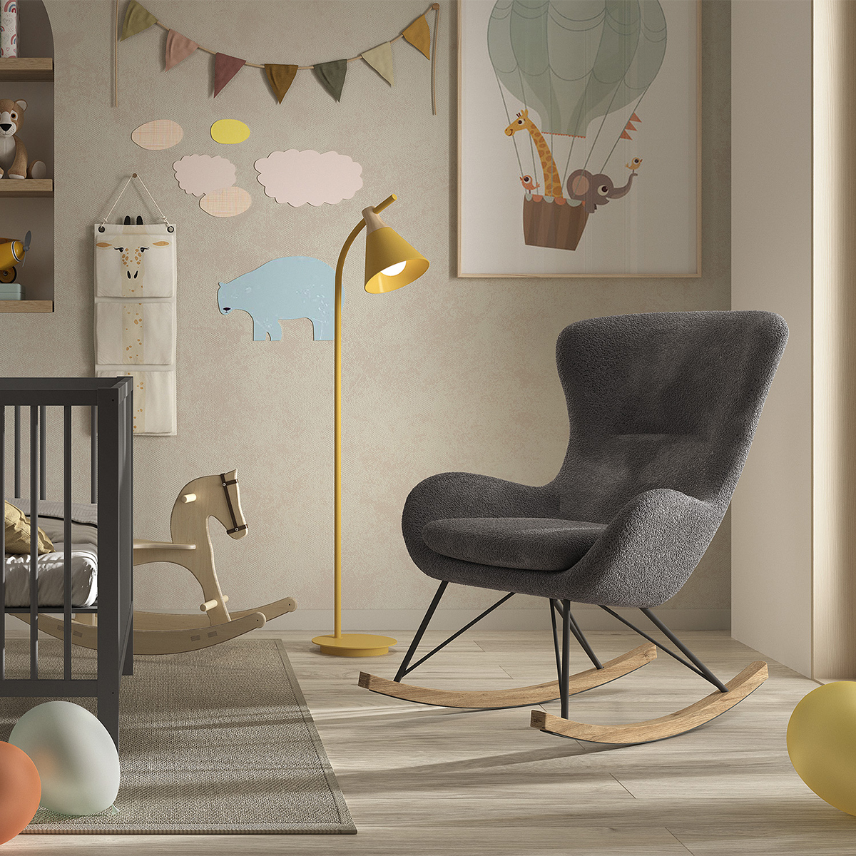 Vipack_Rocky_gris_chaise_bascule_2