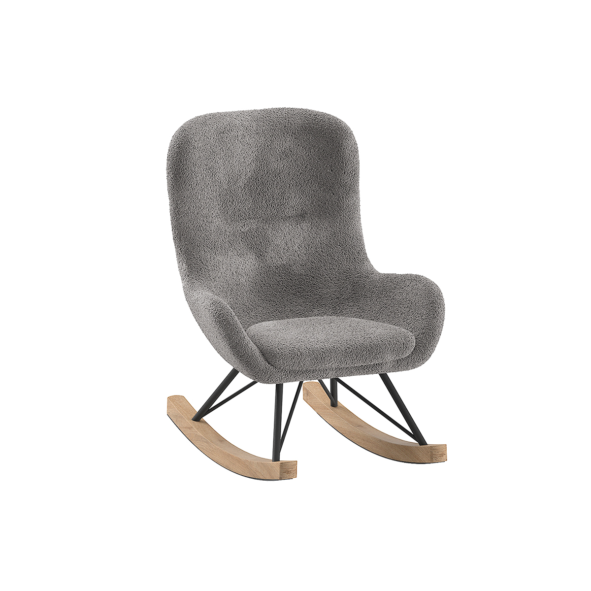 Mini fauteuil à bascule Vipack Rocky - Gris foncé