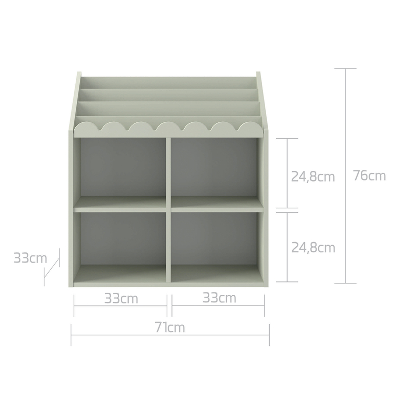 bellamy-bn-vert-bibliotheque-dimensions