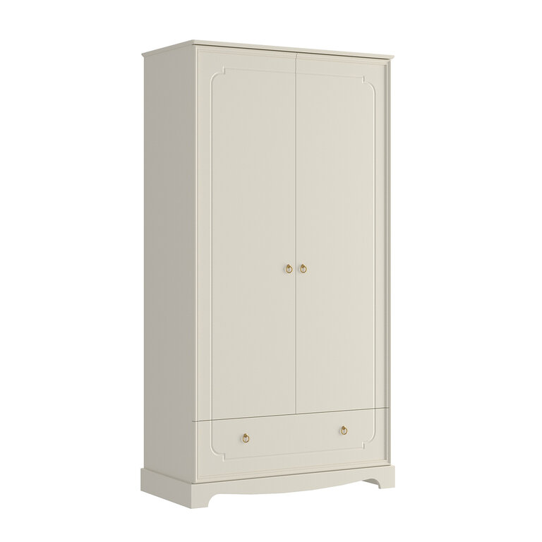 Armoire 2 portes 1 tiroir Bellamy Royal - Beige
