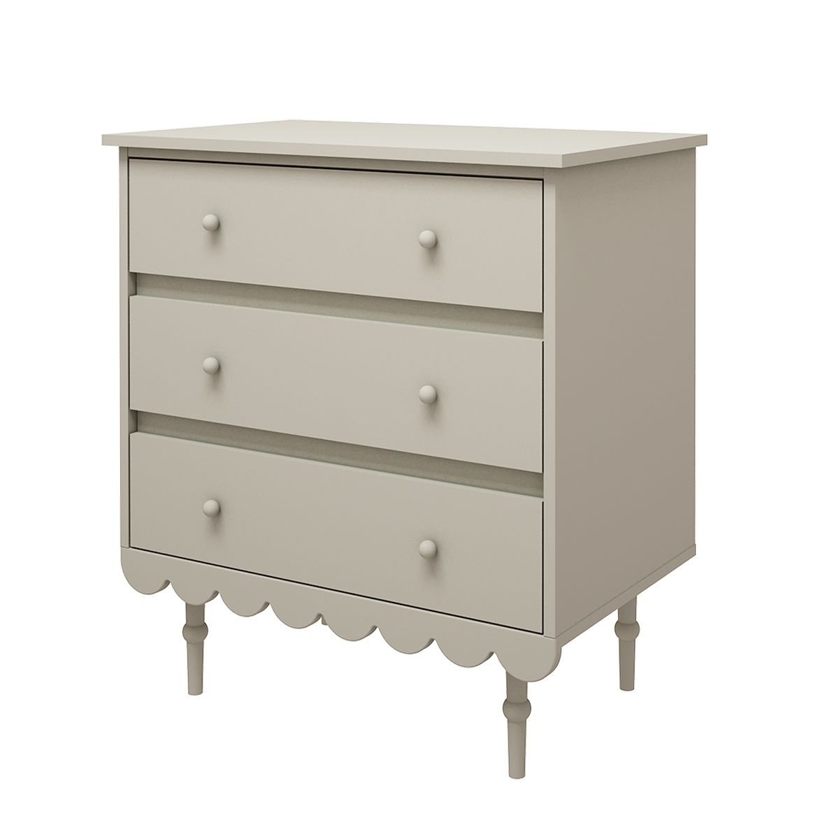 Commode 3 tiroirs Wood Luck Babushka - Olive