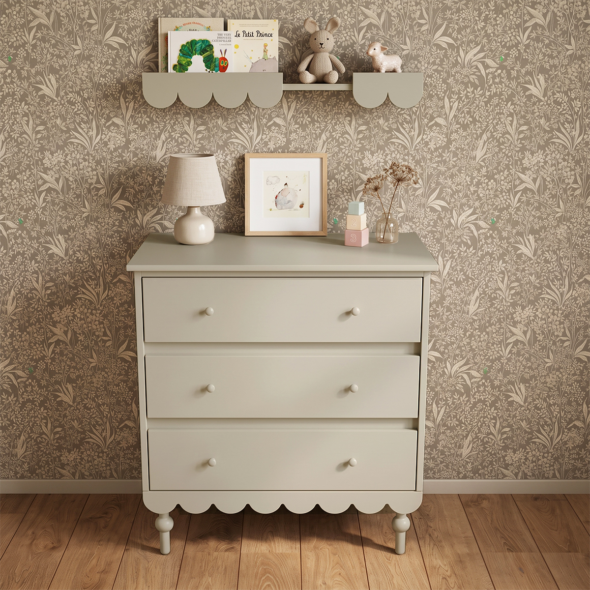 Woodluck_Babushka_olive_commode_3tiroirs_2